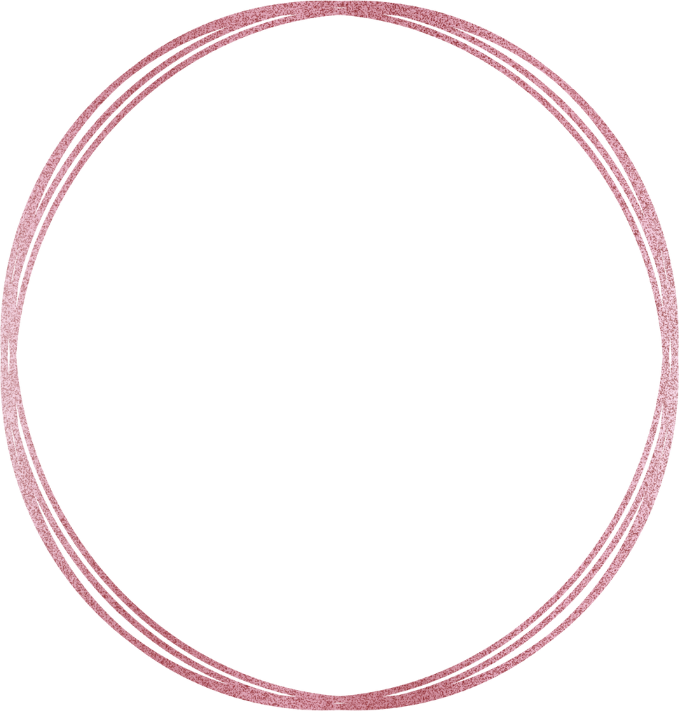 Rose gold sparcle circle